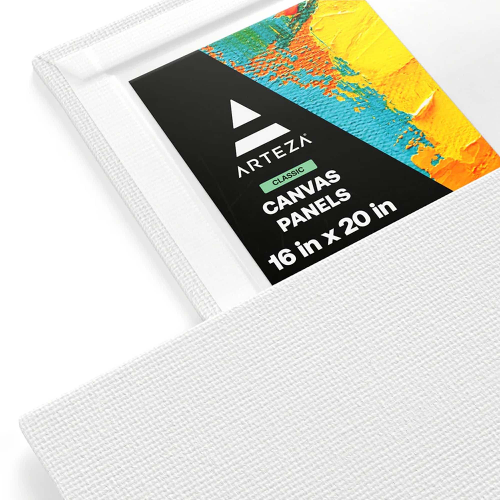 Arteza® 16" x 20" White Canvas Panels, 14ct.